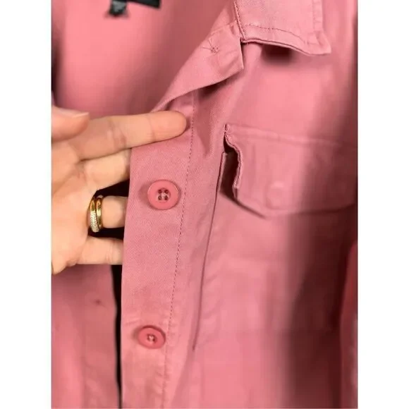 Sanctuary dusty mauve pink Shacket field anorak utility jacket - Picture 2 of 9